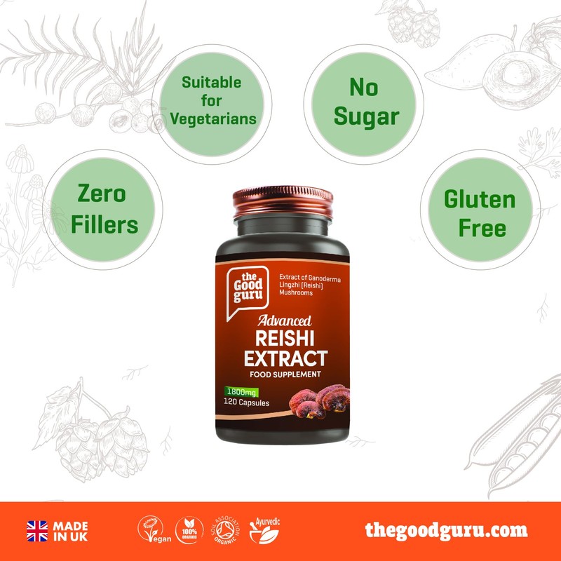 Reishi Mushroom Extract Capsule - 1800mg | Longevity and Improve