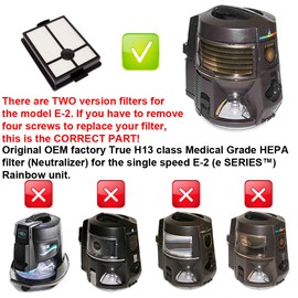 Rainbow Genuine HEPA Filter for E-2 eSERIES First Version - TRUE H13 Medical Grade