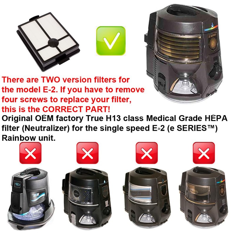 Rainbow Genuine HEPA Filter for E-2 eSERIES First Version -
