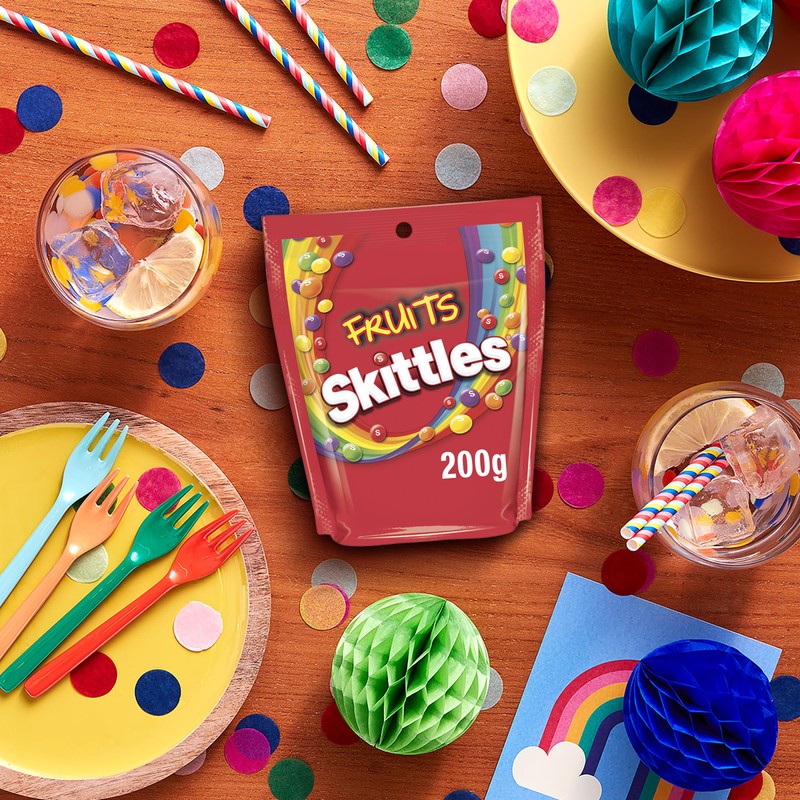 Skittles Fruits Chewy Lollies Snack & Share Bag 200g