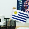 TSMD Uruguay Stick Flag Uruguayan Small Mini Hand Held Flags,5x8