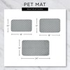 Bone Dry Machine Washable, Ultra Absorbent Pet Mat, 12x18, Aqua/Off-White