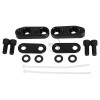 Unbranded Aluminum Black Handlebar Clamps Risers Adapter For Honda Goldwing