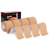 Kinesiology Tape Pre Cut - Beige Physio Tape Strips for