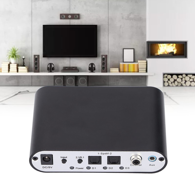51R Digital Audio Decoder 5.1 Channel to 3.5mm Stereo AUX