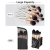 MONSTINA Makeup Brush Organzier Bag,High Capacity Portable Stand-Up Makeup Brush