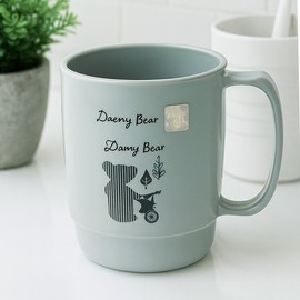 Denny Bear toothbrushing cup Gray 2ea