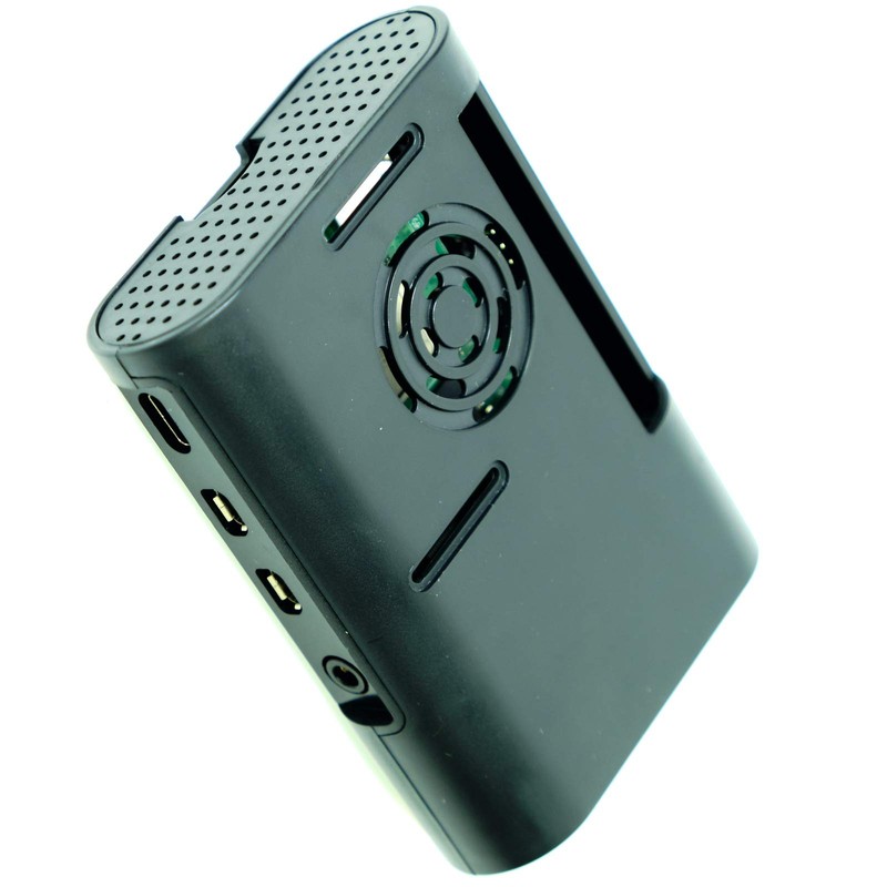 Paradisetronic.com Raspberry Pi 4 Model B Case with Fan Black