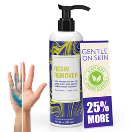 [10oz] Epoxy Resin Cleaner/Remover - Natural Hand Cleaner, Gentle & Moisturizing, Perfect for Artists & Resiners, Magically Removes Resin, Glue, & Paint from Skin, Tools, Molds, Work Surfaces, & More