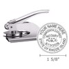 Rhode Island Notary Seal Embosser, Pocket/Hand Model, 1-5/8" Impression, Silver