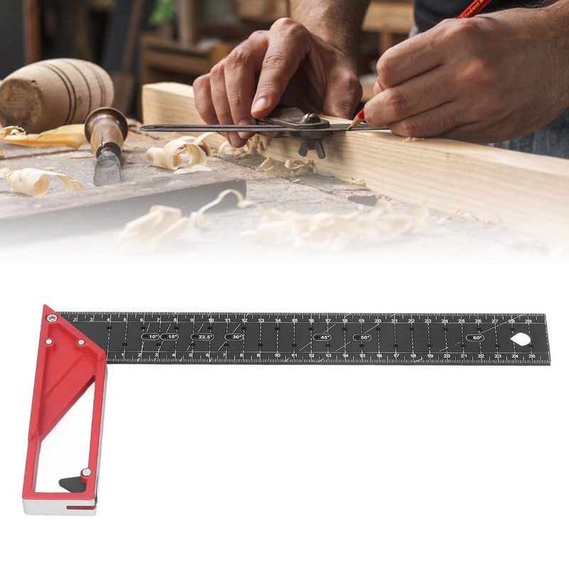 Woodworking Square Multi Angle Professional L Shaped Aluminum Alloy Scribing