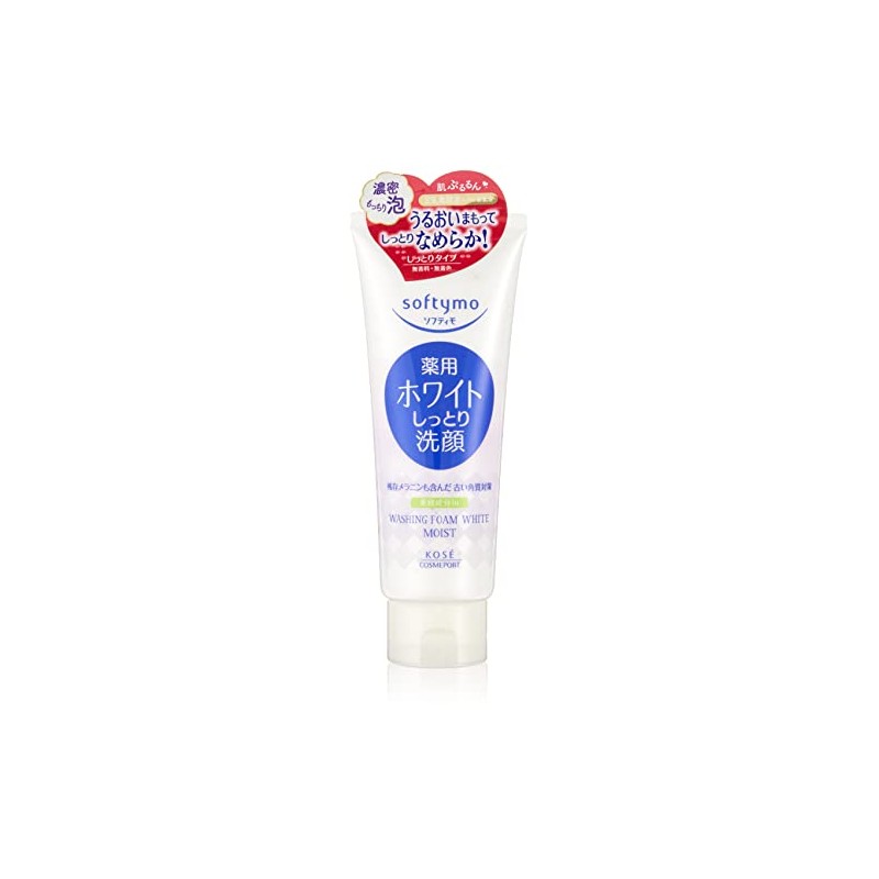 KOSE Softymo Medicated Facial Cleansing Foam (White), Moisturizing [Quasi-drug]