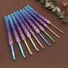 EMSea 9PCS Mermaid Crochet Hooks Set Extra Long Crochet Needles