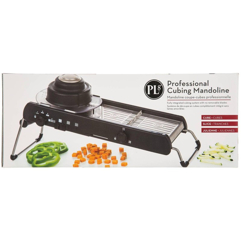 PL8 Professional Cubing Mandoline - Versatile Vegetable Slicer with Integrated