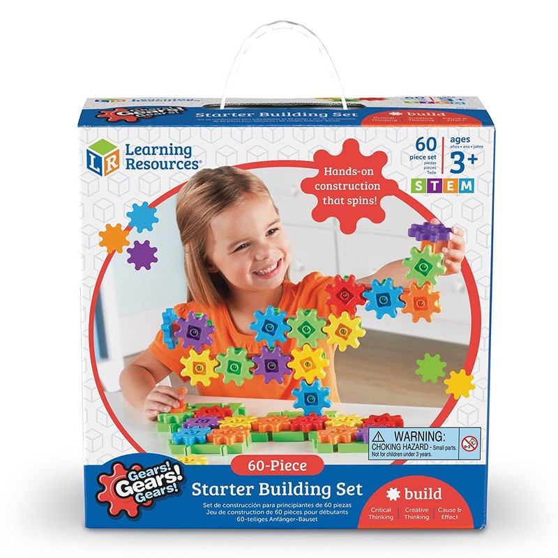 Learning Resources Gears Starter Building Set, STEM Activities, Fine Motor