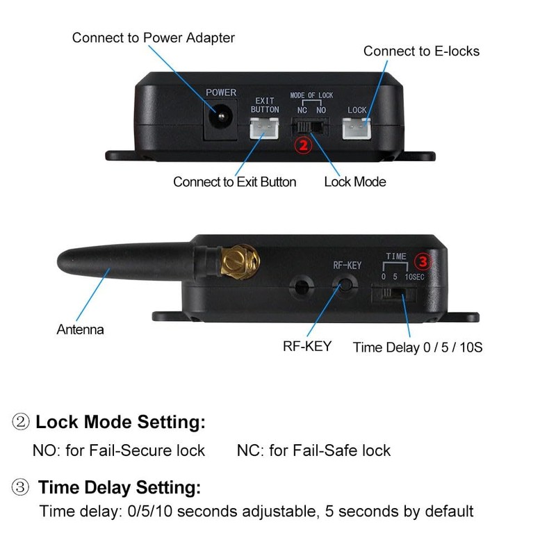 YiToo WiFi Tuya Access Control Fail-Secure Electric Strike Door Lock