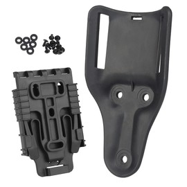 Airsoft Tactical Holster Adapter Quick Draw Leggings Adapter Base Accessory for Glock 17 1911 UPS P226 M92 Holster or Magazine (Black)
