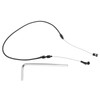 914mm/36in Stainless Steel Throttle Cable Replacement with Wrench AF42‑1101BLK Universal