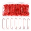 200pcs Christmas Ornament Hooks, 2.4x0.5 inch C Shaped Christmas Tree
