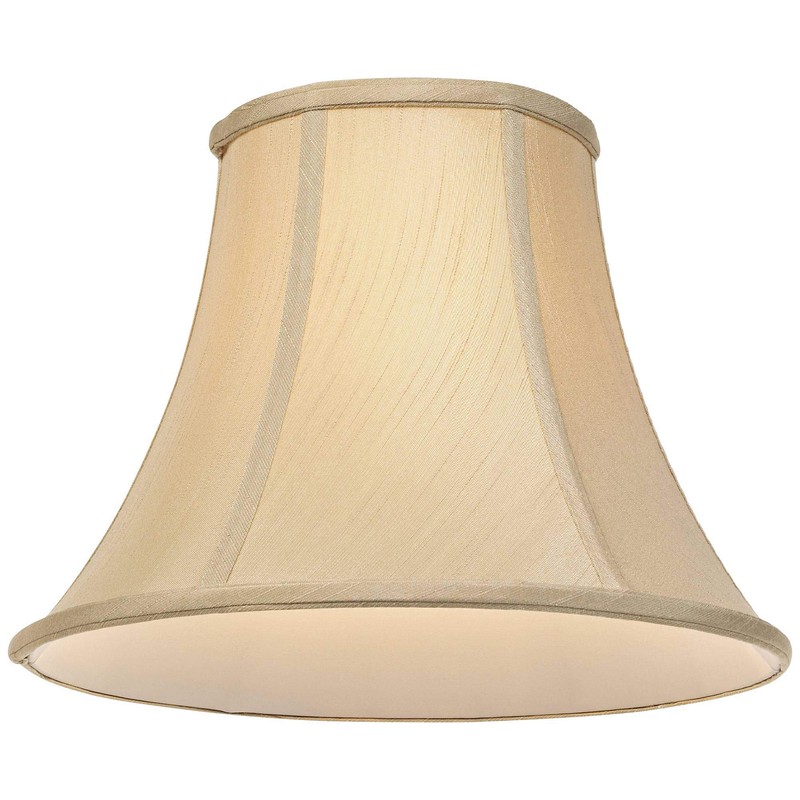 Imperial Shade Taupe Large Bell Lamp Shade 7" Top x