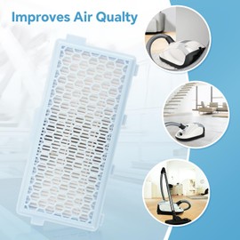 Vacuum Cleaner Hepa Filter Replacement for Miele Air Clean SF-HA 50 Hepa Filter Compatible with Miele Vacuum Cleaner Complete C3, S4, S5, S6, S8, S8000, 4 Pcs