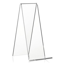 10 Pezzi VITAdisplays espositore Inclinato, Supporto per Libri, Supporto per Prodotti Come Supporto per Libri ed espositore in PLEXIGLAS Originale (Trasparente, 15,0 cm)