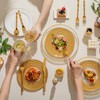 KINGSTONE Gold Silverware Set, Luxury 20 Piece Flatware Set for