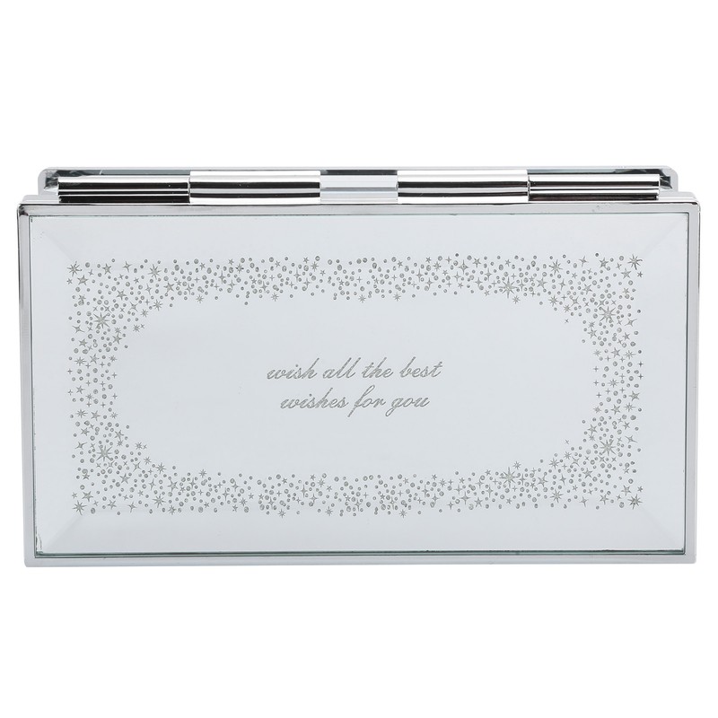 Glass Mirror Music Box Musical Jewelry Storage Case for Girlfriend