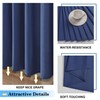 OVZME Zora 84 Inch Shower Curtain Set with 12 Plastic