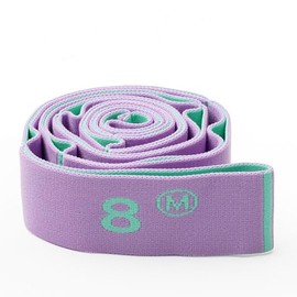 Resistance Bands Stretch Strap Yoga Exercise Trainer Bands latin Band Loops Fitness Elastic Dance Training Bands Exercise Bands (purple)