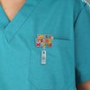 Funny Glitter Nurse Badge Reel I'm Fine It's Just My