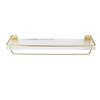 Bathroom Towel Rack Holder Acrylic Wall Mounted Hanging Storage Shelf
