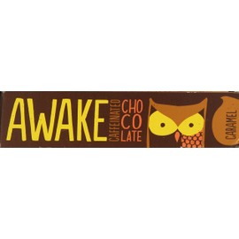 Awake Caffeinated Chocolate Energy Bar, Caramel Chocolate Energy Bar, 1 Bar Equals 1 Cup of Coffee, 12 Bars (18.6 oz)