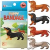 BioSwiss Bandages, Weiner Dog Shaped Self Adhesive Bandage Set, Latex