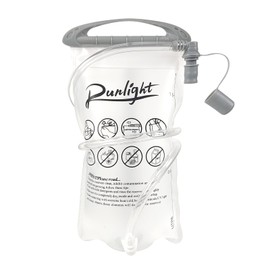 Runlight Hydration Bladder,1.5L Water Bladder for Hiking Backpack Leak-Proof Water Reservoir BPA Free Hydration Bag for Biking Running Camping(1.5L Gray White)