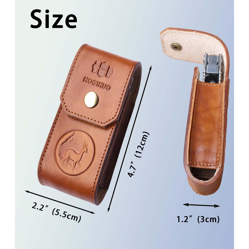HOGIKUO Leather Multitool Sheath，Multi Tool Holster for Leatherman, Gerber, SOG