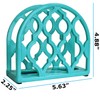 Blue Donuts Cast Iron Classic Napkin Holder - Turquoise