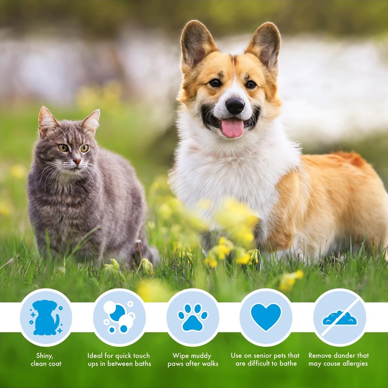 Petkin Mega Valu Pet Wipes, Pack of 125