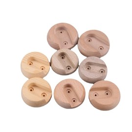 6Pcs Wood Color Wooden Closet Rod Holders,Unfinished Wood Wardrobe Pole Sockets Rod Closet Support with Screws Fit for 1 Inch Rods,Closet Shelf and Rod Brackets Accessories,Closet Rods and Shelves