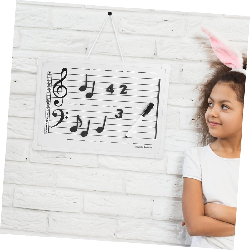 Operitacx Whiteboard Music Staff Boys and Girls Whiteboard Magnetic Erasable