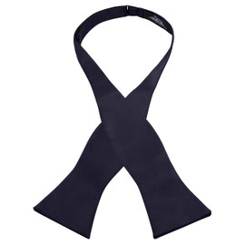 S.H. Churchill & Co. - Pajarita de satén para hombre, seda sintética para boda, marino, Talla única