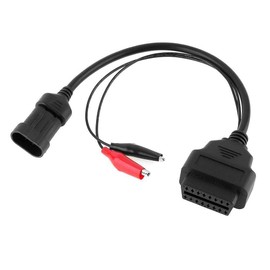 Eaglerich Fiat 3pin Alfa Lancia to 16 Pin OBD2 Connector for Fiat 3 Pin Diagnostic Cable
