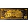 24K BLACK GOLD $10 Dollar Bill 2009 Series Collectible Novelty