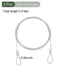 YOKIVE 2 Pcs Safety Cable Locks, Stainless Steel Security Wire