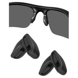 Replacement Nosepieces Nose Pads Compatible with Flak Draft OO9364 | Flak 2.0 009295 | Flak 2.0 XL OO9188 | Flak Jacket | Commit SQ 009086 Sunglass, OO9228 OO9363 OO9364 OO9086 - Black