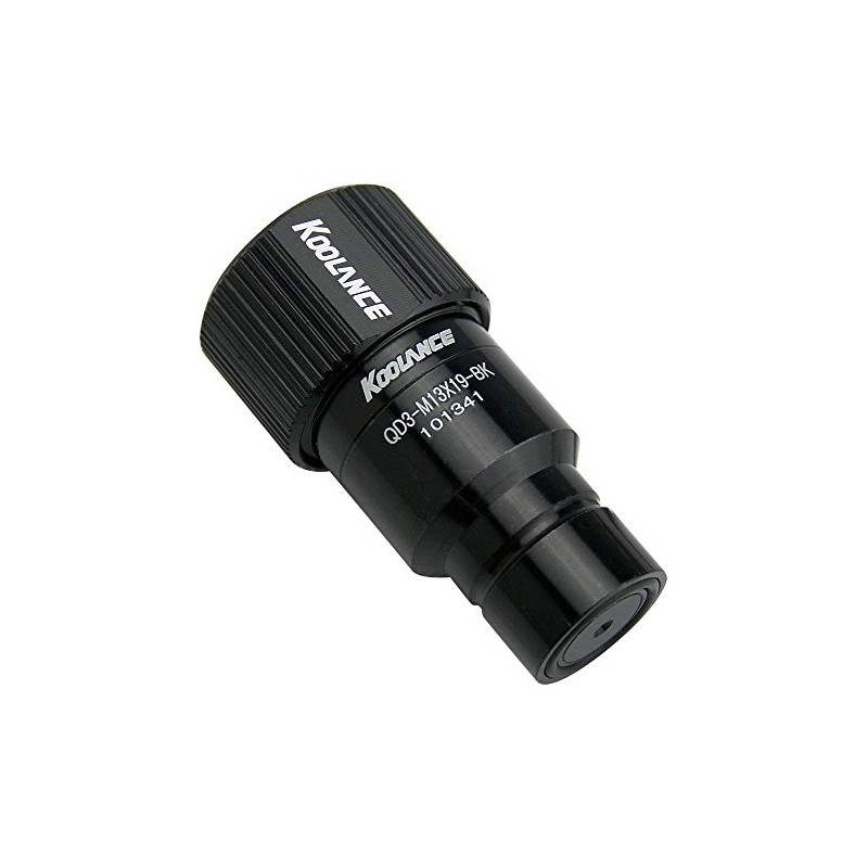 Koolance QD3 Male Quick Disconnect No-Spill Coupling, Compression for 10mm