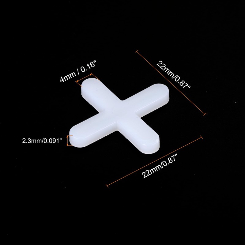 sourcing map 300Pcs Tile Spacers 4mm 5/32" Wall Floor Tile