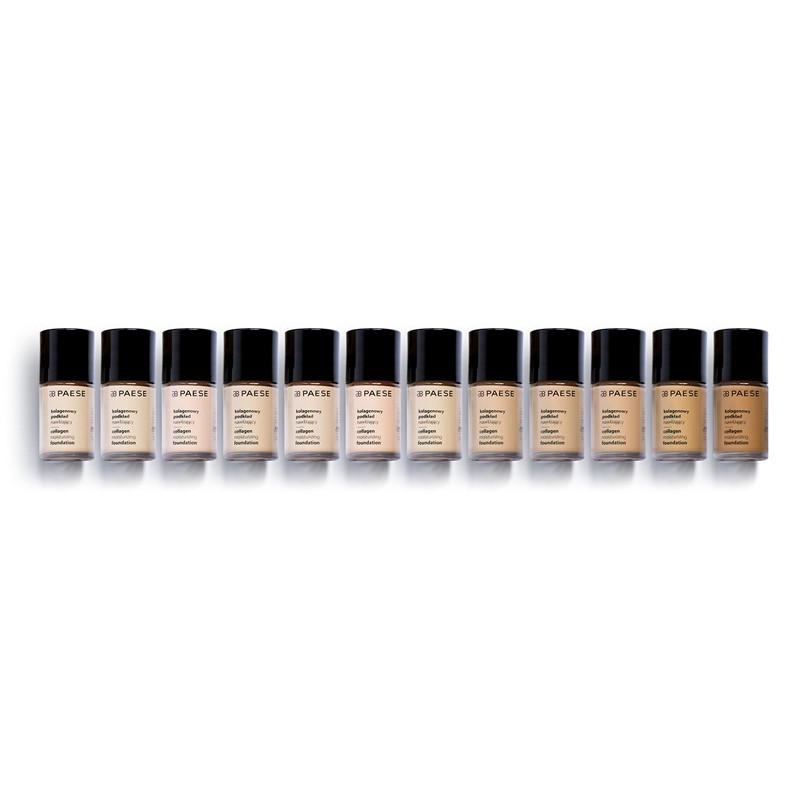 Paese Cosmetics 301N Light Beige Collagen Moisturising Foundation, Medium Coverage,