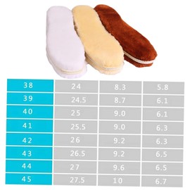 Baluue 2sets Thermal Foot Care Insoles Warm Comfortable for Winter Sports Daily Use Size 40 (random) 3pairs*2