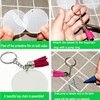 120Pcs Acrylic Keychain Blanks DIY Keychain Vinyl Crafting（30pcs Acrylic Blanks,30pcs